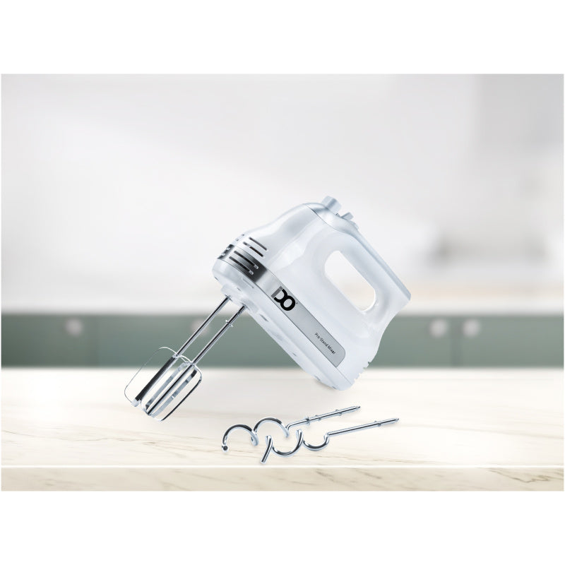 خلاط يدوي أي دو 500 وات أسود بخمس سرعات وزر تربو لتحكم مثالي في التحضير، تصميم قوي ومريح لكل استخداماتك – IDO Hand Mixer 500W Black with 5 speeds and turbo button.