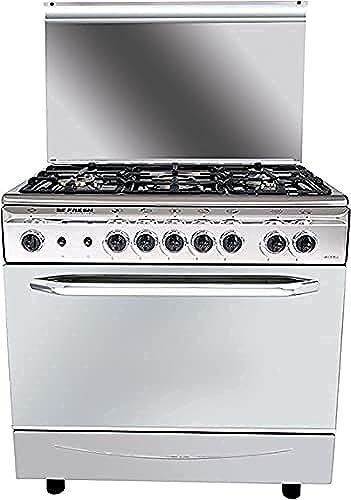 Fresh Gas Cooker Rock, 5 Burners, 90 x 60 CM, 15560, Silver - 500015560