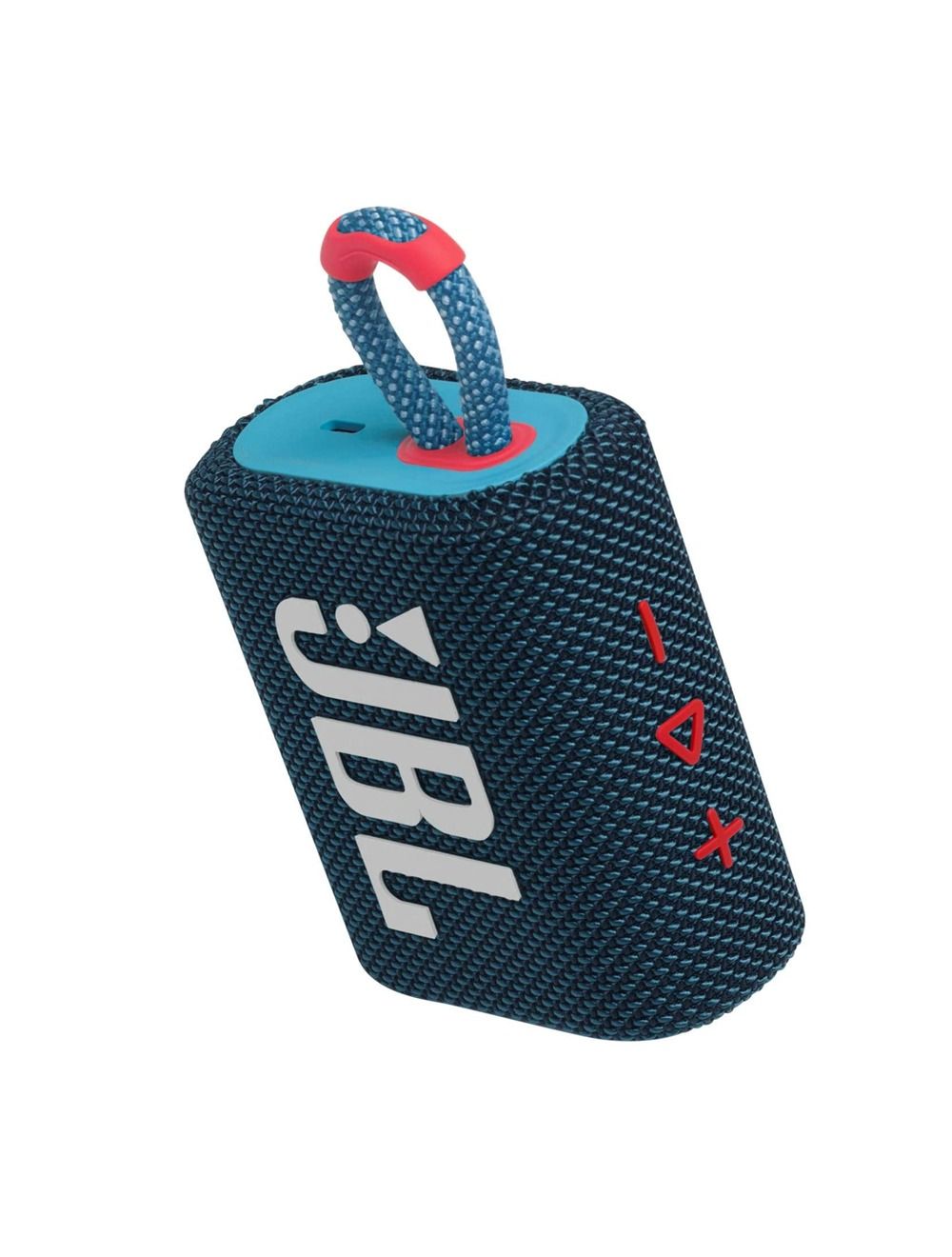 جي بي إل GO3 سماعة بلوتوث jbl مقاومة للماء بلون أزرقبينك مع بطارية 5 ساعات وصوت قوي، مثالية للموسيقى في أي مكان | JBL GO3 Bluetooth speaker waterproof BluePink