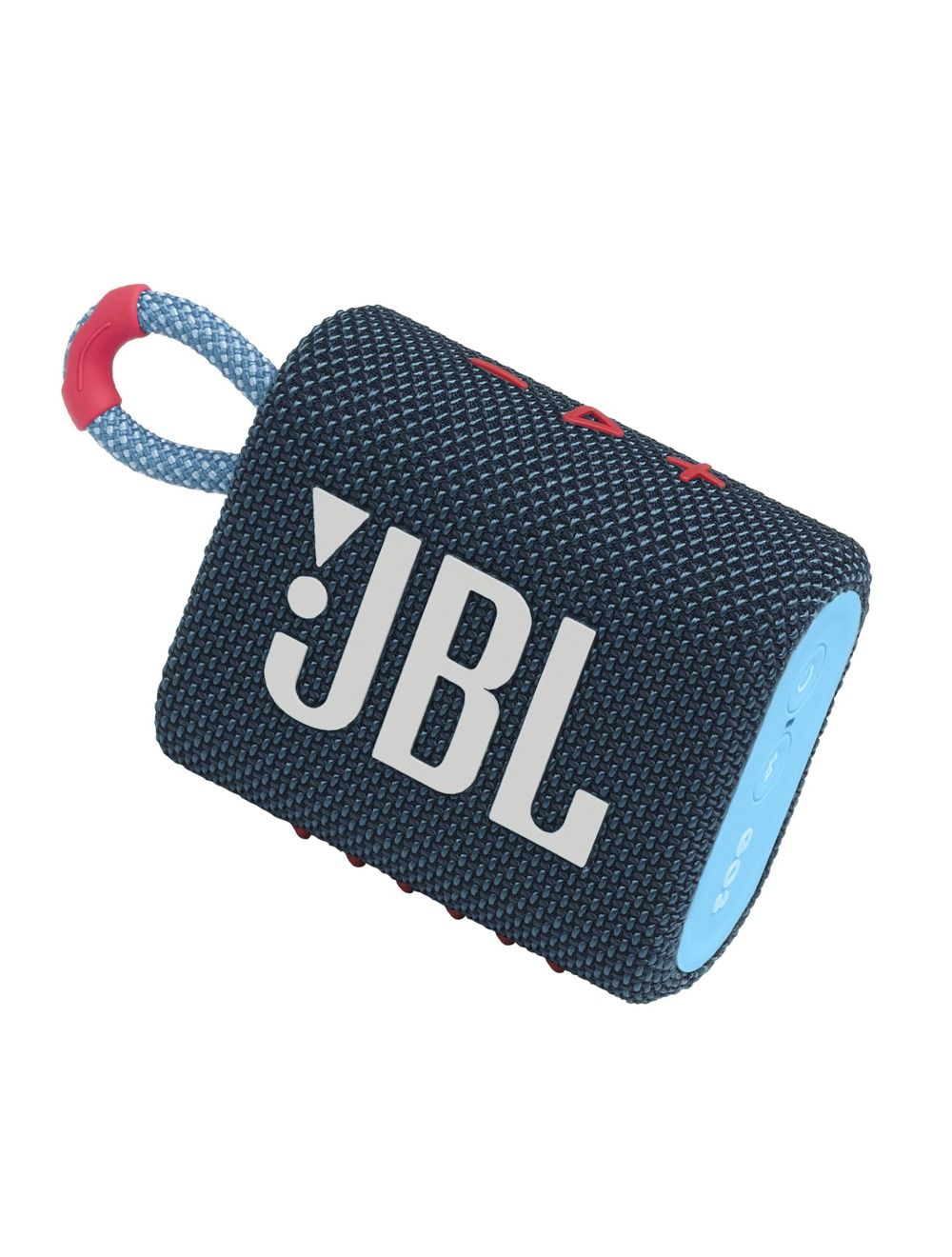 جي بي إل GO3 سماعة بلوتوث jbl مقاومة للماء بلون أزرقبينك مع بطارية 5 ساعات وصوت قوي، مثالية للموسيقى في أي مكان | JBL GO3 Bluetooth speaker waterproof BluePink