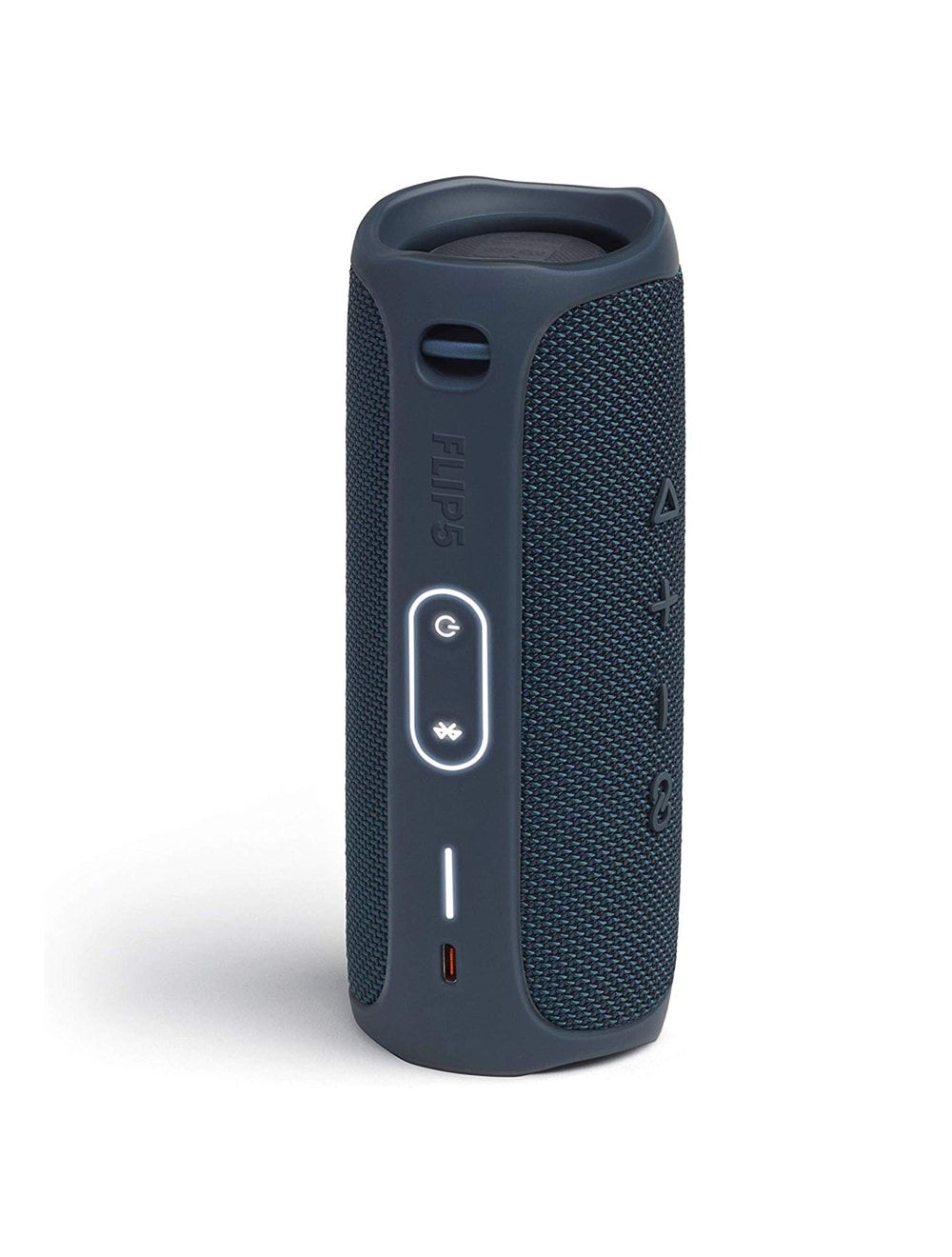 استمتع بصوت قوي مع جي بي إل FLIP5 المقاوم للماء – 12 ساعة تشغيل، تصميم محمول وضمان سنة Powerful JBL FLIP5 waterproof speaker with 12h playtime & 1-year warranty