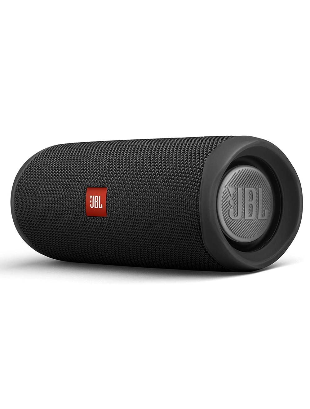 استمتع بصوت قوي مع جي بي إل FLIP5 المقاوم للماء – 12 ساعة تشغيل، تصميم محمول وضمان سنة Powerful JBL FLIP5 waterproof speaker with 12h playtime & 1-year warranty