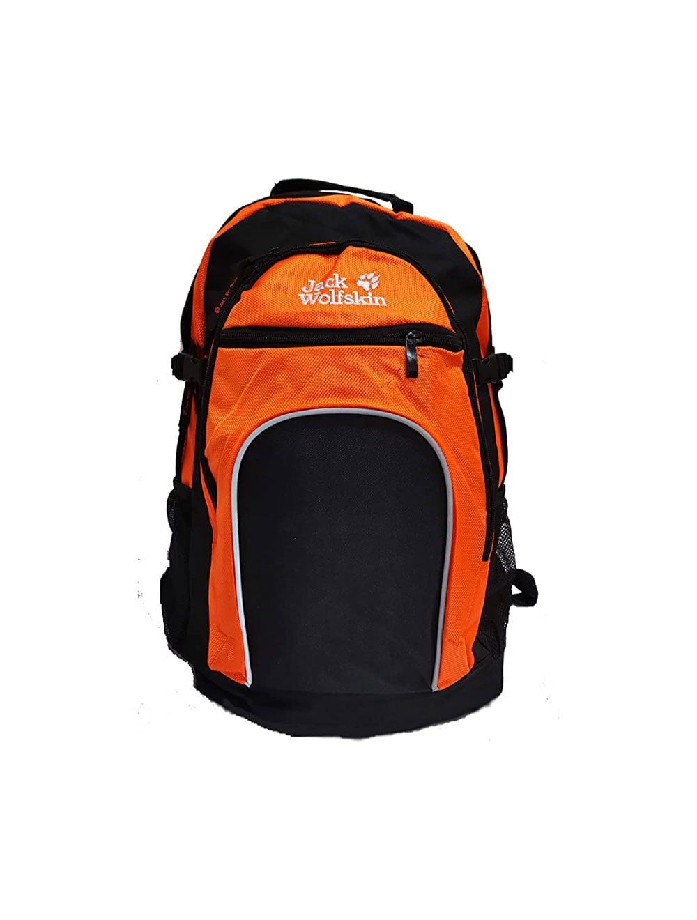 شنطة Jack Wolfskin كاجوال بحجم 18 بوصة مقاومة للماء وعصرية – Jack Wolfskin Casual Backpack 18" Black & Orange – مثالية للاستخدام اليومي براحة وأناقة.