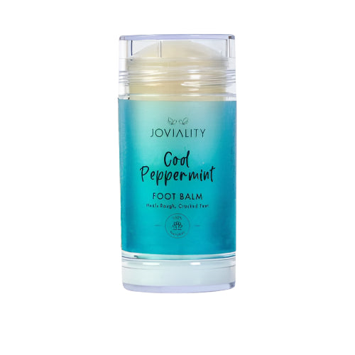 جوفياليتي بالم للقدمين - نعناع منعش 30 جم، مرطب غني بزبدة الشيا وزيت جوز الهند لتغذيةshea butter and coconut oil to nourish, soften heels, and repair cracks