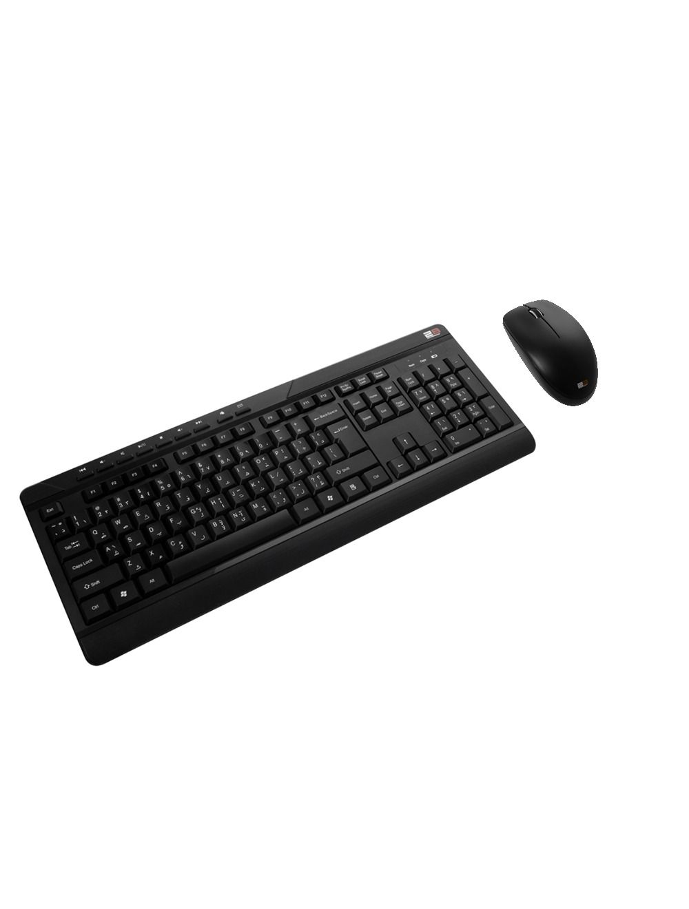 2B (KB443) Wireless Keyboard and Mouse Combo - Black