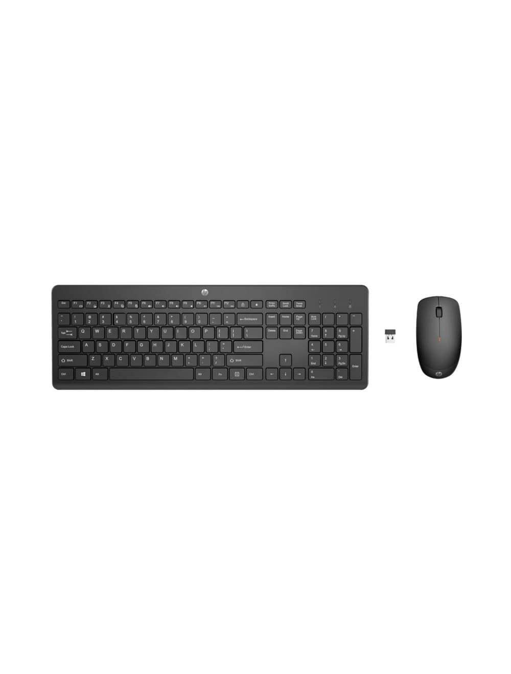 HP Wireless Keyboard & Mouse 230-18H24AA#ABV - Black