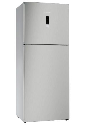 ثلاجة بوش KDN43VL2E8 No Frost ستانليس ستيل بسعة كبيرة وتجميد فائق. Bosch KDN43VL2E8 fridge with full No Frost and efficient cooling.