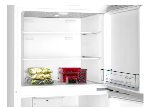 ثلاجة بوش KDN55NL2E8 نوفروست ستانليس ستيل بسعة كبيرة وتبريد متساوي. Bosch KDN55NL2E8 fridge with Full No Frost and Multi Airflow cooling.