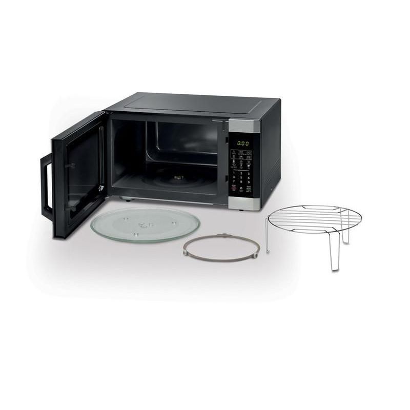 ميكروويف كينوود 42 لتر، 1000 وات، أسود فضي مع ضمان دولي وتوصيل سريع | Kenwood 42L microwave, 1000W, black & silver, international warranty and fast delivery.