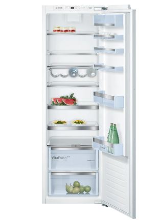 بوش KIR81AF30U ثلاجة مدمجة 177.2 × 55.8 سم بمفصلة مسطحة مع Super Cooling، Bosch KIR81AF30U built-in fridge 177.2×55.8 cm flat hinge.