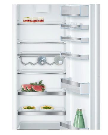 بوش KIR81AF30U ثلاجة مدمجة 177.2 × 55.8 سم بمفصلة مسطحة مع Super Cooling، Bosch KIR81AF30U built-in fridge 177.2×55.8 cm flat hinge.