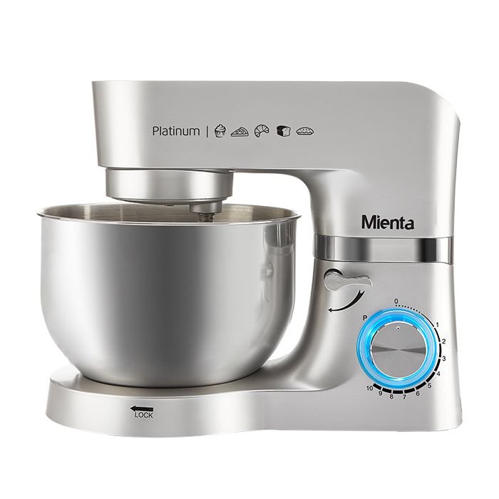 Mienta - Kitchen Machine Stand Mixer - Silver Platinum - KM38232A - 1300 Watt