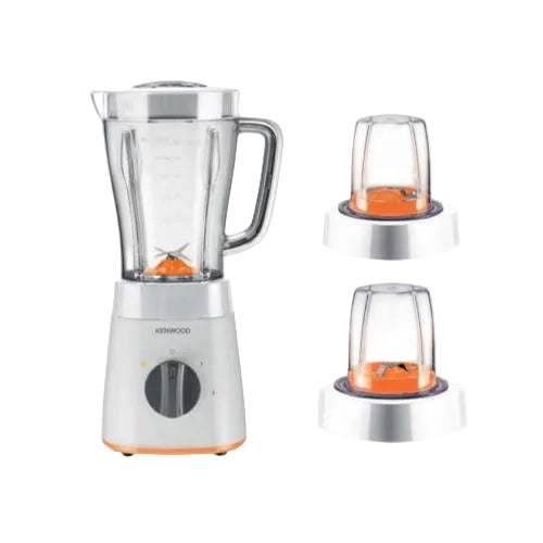 خلاط كينوود مع 2 مطحنة، سعة 2 لتر، 500 واط، أبيض - BLP15.360WH