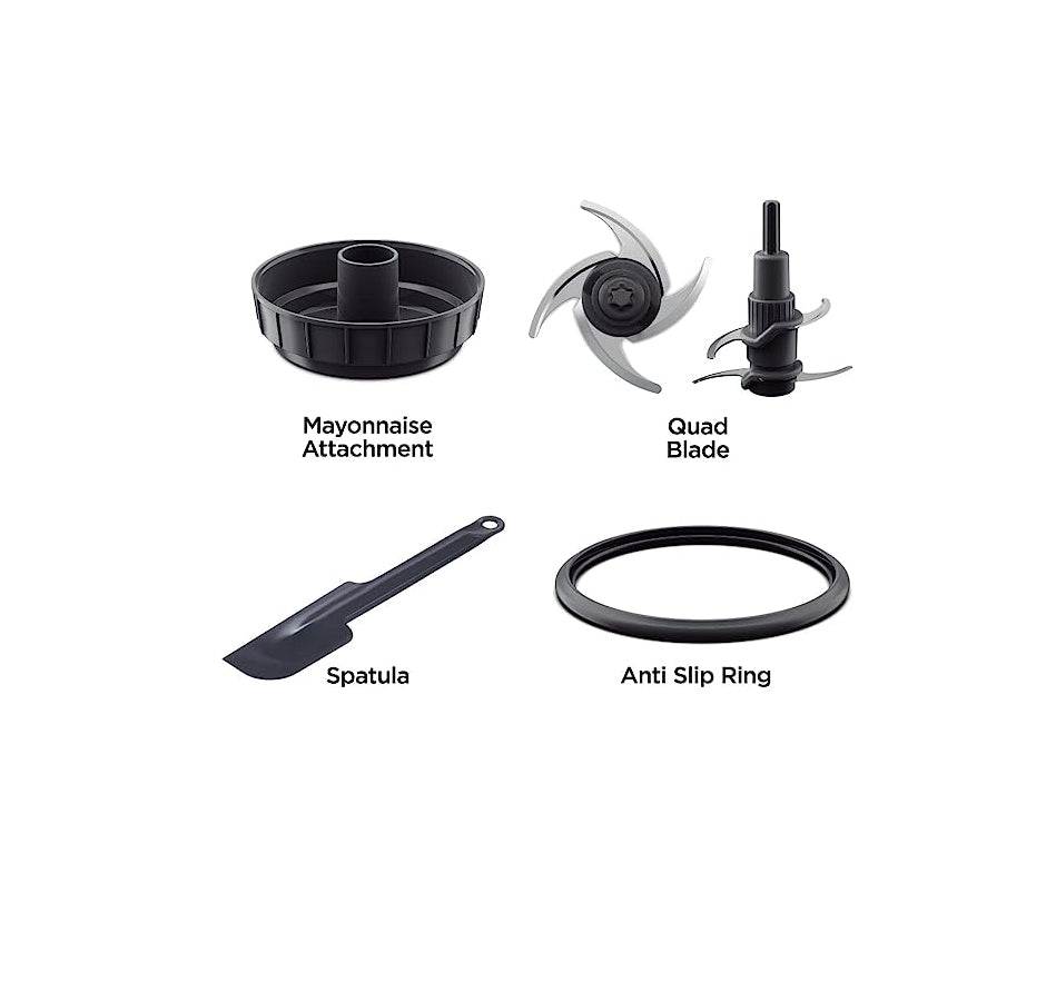 كبة كينوود 500 وات بوعائين سعة 500 مل وشفرات رباعية مع ضمان دولي وتوصيل سريع | Kenwood chopper 500W dual bowls 500ml with warranty & delivery