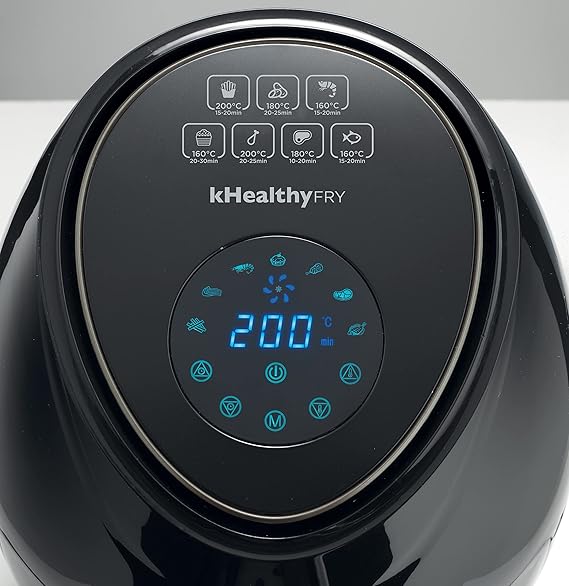 Discover Kenwood Air Fryer 5.5L Digital 1800W – the perfect fryer for healthier meals القلاية الهوائية المثالية لإعداد طعام صحي بزيت أقل مع سهولة استخدام.