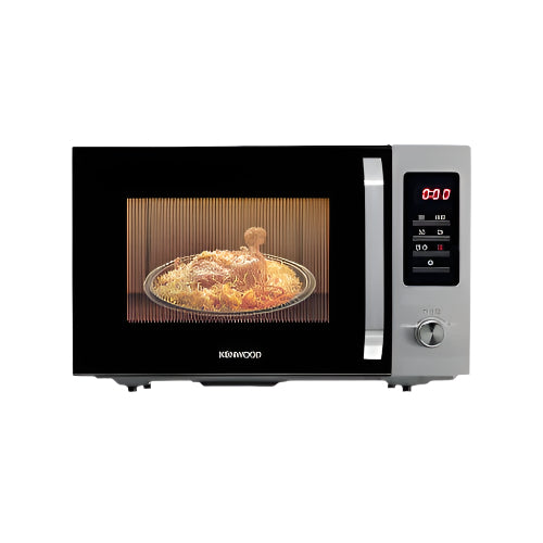 ميكروويف كينوود بشواية 30 لتر، 700 وات، أسود وفضي مع ضمان دولي وتوصيل سريع | Kenwood microwave with grill, 30L, 700W, black & silver, international warranty and fast delivery.