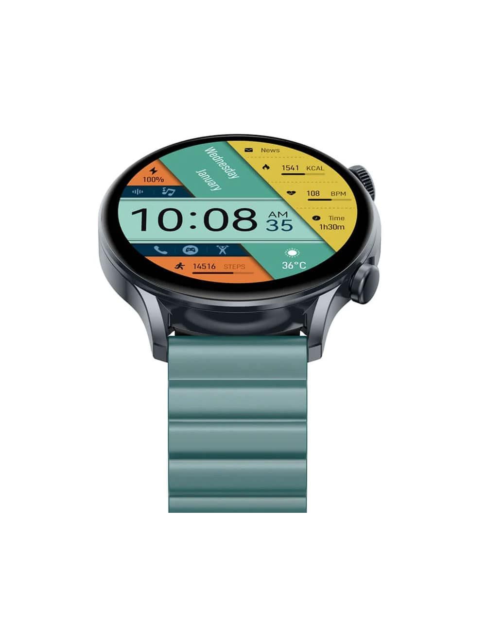 كيسليكت ساعه KR برو 2 بشاشة 1.43 فضية أنيقة ومكالمات بلوتوث – Kieslect KR Pro 2 with AMOLED screen and Bluetooth calling – from Cairo Drop with delivery & warranty.

