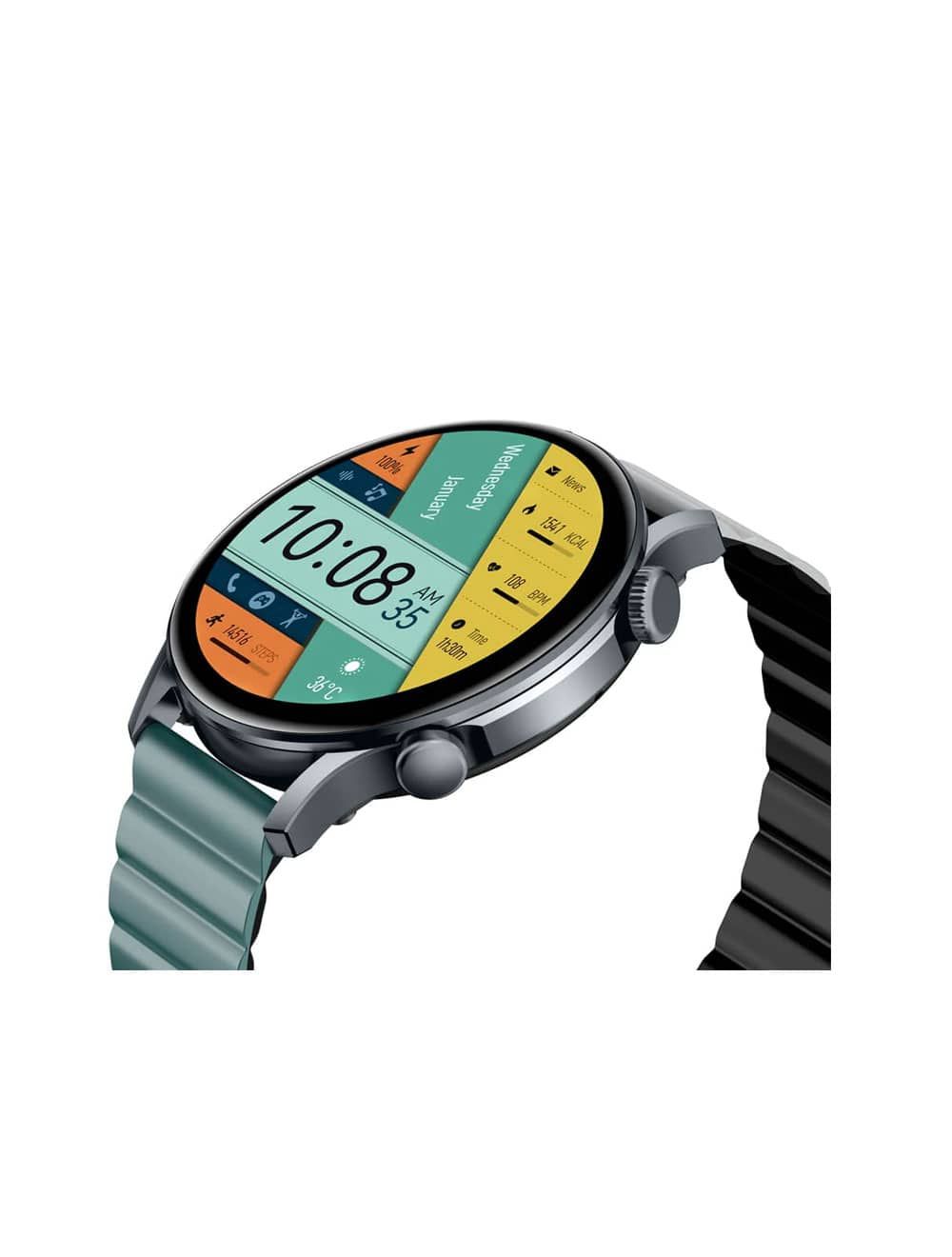 كيسليكت ساعه KR برو 2 بشاشة 1.43 فضية أنيقة ومكالمات بلوتوث – Kieslect KR Pro 2 with AMOLED screen and Bluetooth calling – from Cairo Drop with delivery & warranty.

