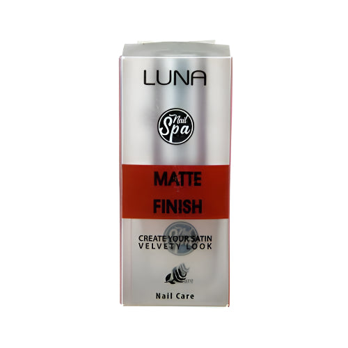 طلاء نهائي مطفي من لونا يمنحك أظافر أنيقة وعصرية، LUNA matte top coat adds a flawless nude look with lasting protection for your nails.