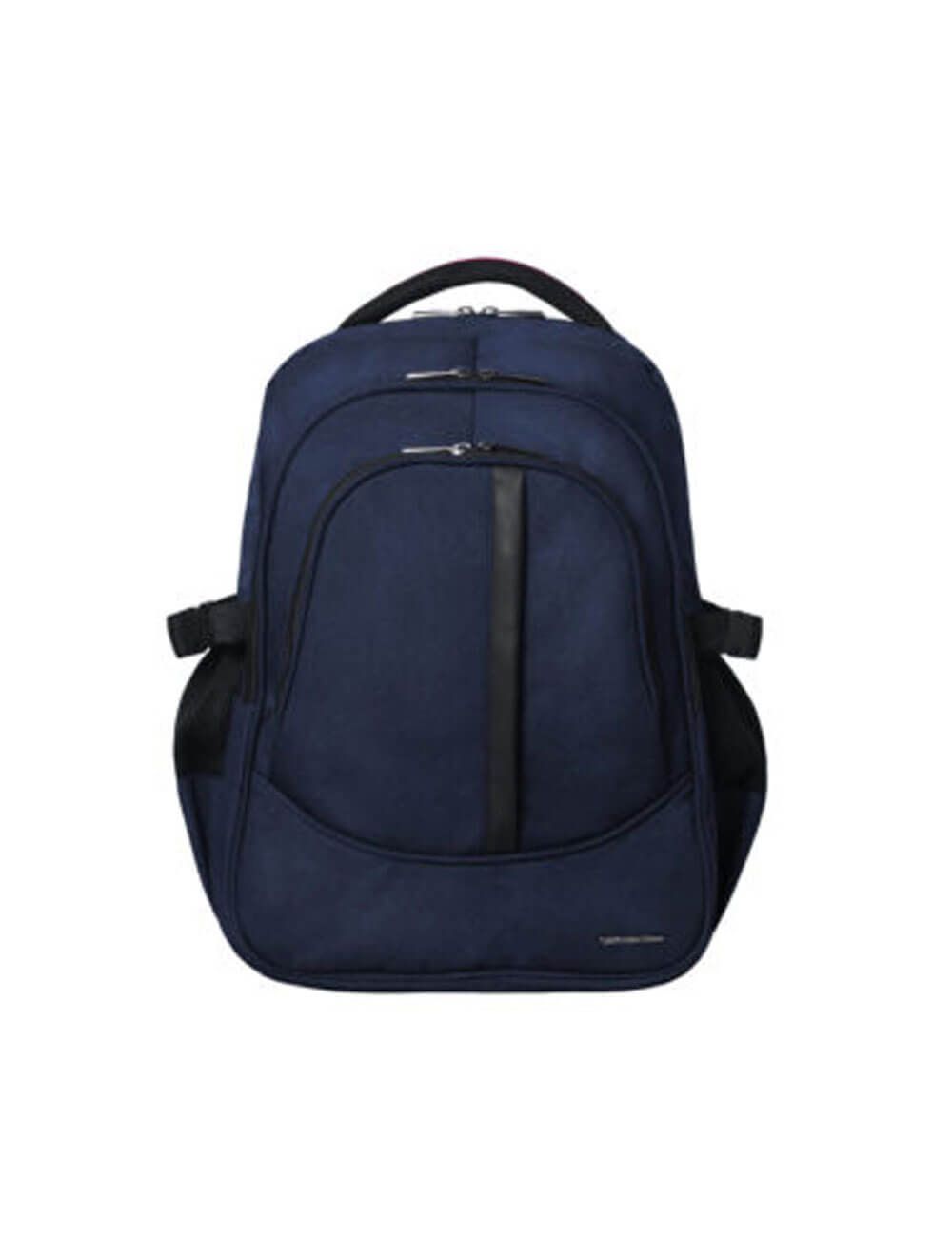 شنطة لافينتو BG74 Discovery 15.6" ضد الماء + ماوس هدية. L’avvento BG74 backpack waterproof, padded, 6 pockets, black/blue, 1 year warranty.