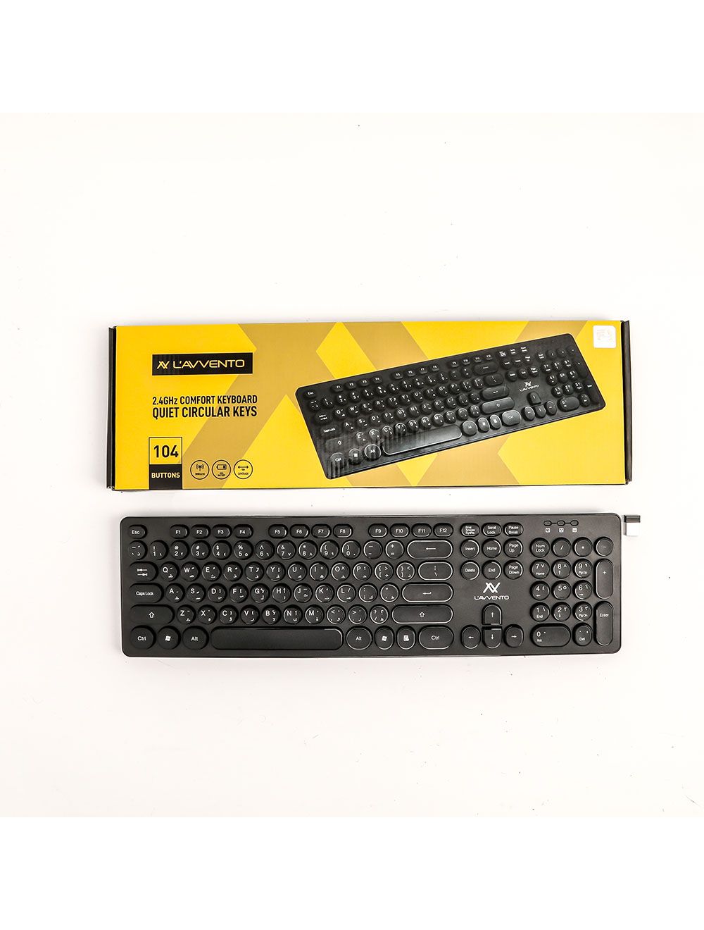 L'AVVENTO 2.4G Wireless US+Arabic layout Injection