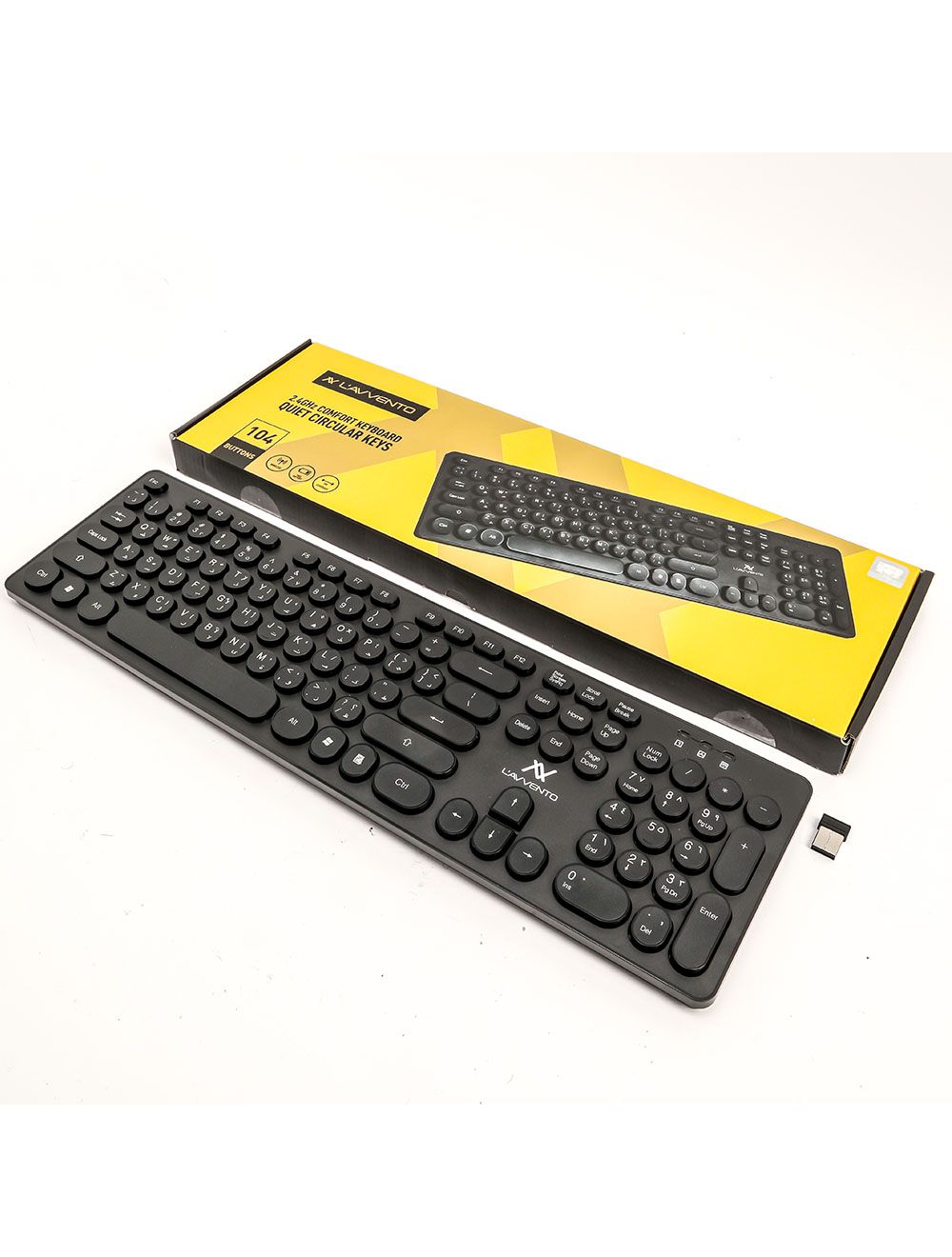 L'AVVENTO 2.4G Wireless US+Arabic layout Injection