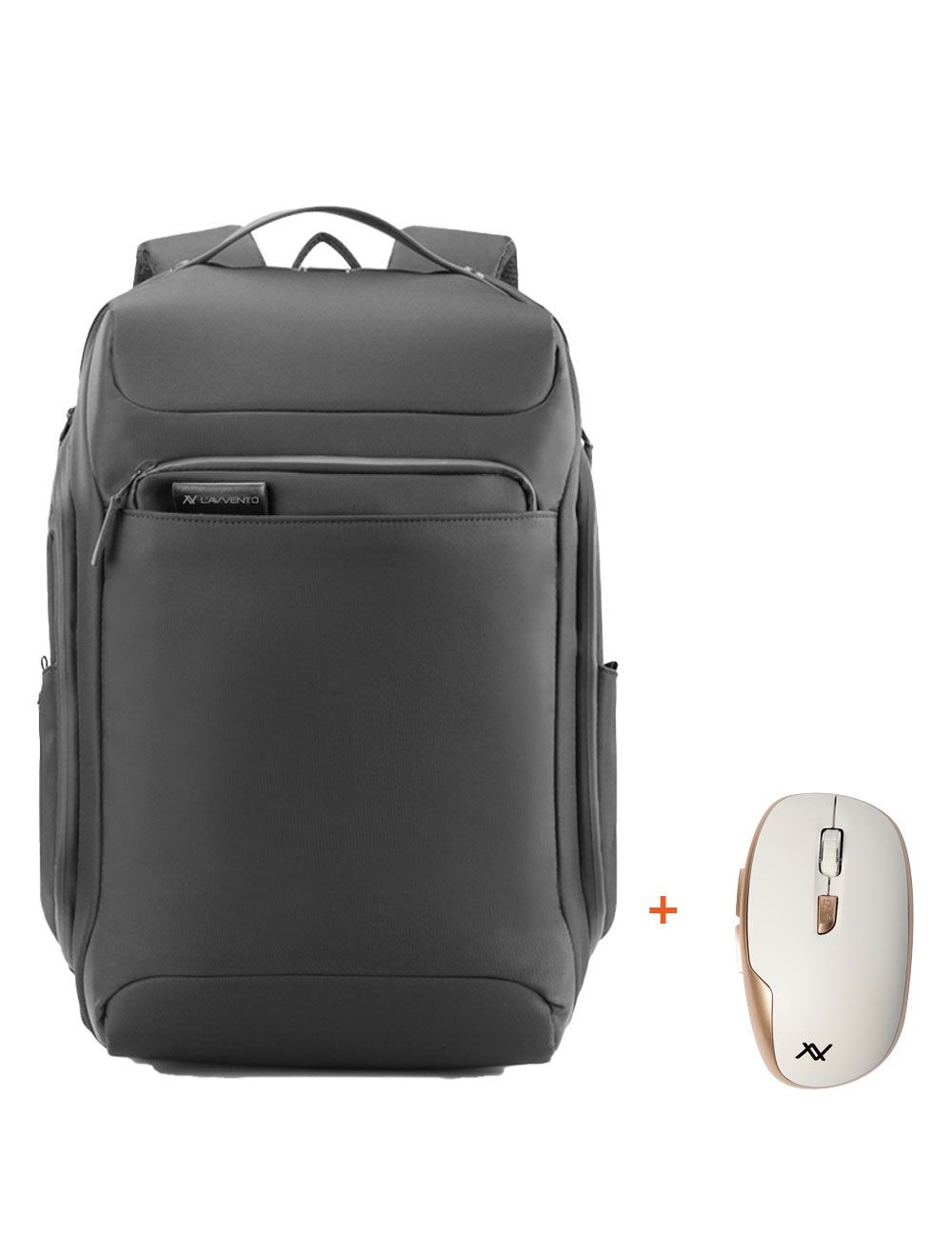 شنطة ظهر رجالي لافينتو BG405 تناسب لابتوب حتى 15.6 بوصة مع ماوس هدية، تصميم عملي ومساحة واسعة لحماية أجهزتك أينما كنت | Laptop Backpack BG405