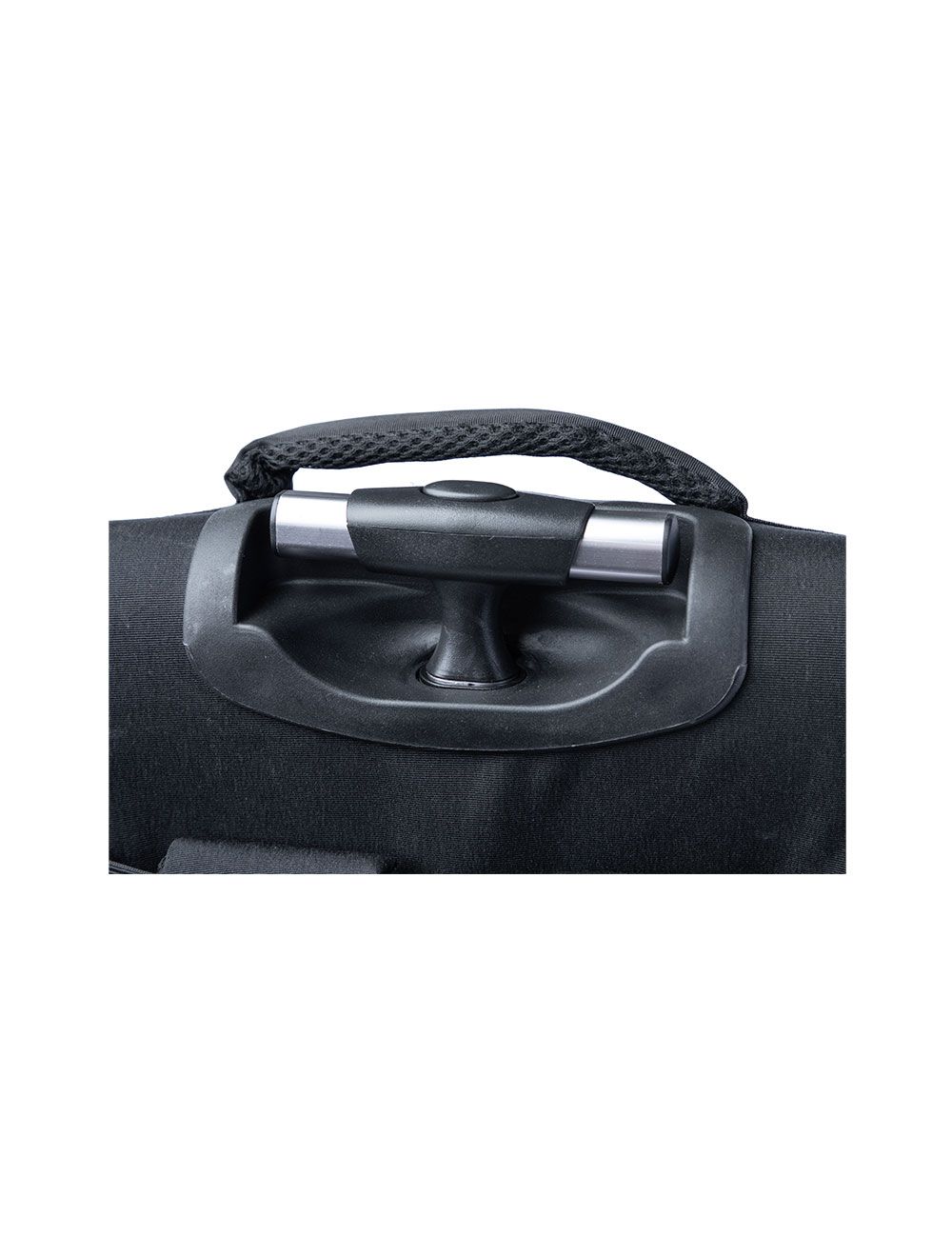 شنطة لافينتو BG694 ظهر بعجلات حتى 15.6 بوصة، خامة مقاومة للماء وجيوب متعددة مع غطاء للعجلات | L’avvento BG694 Trolley Backpack Black