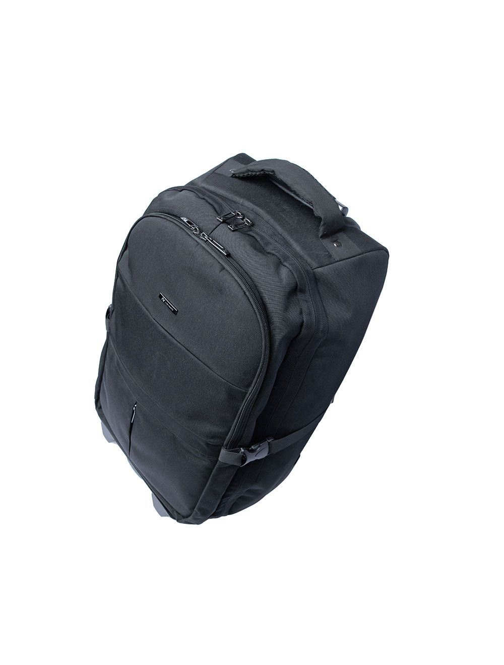 شنطة لافينتو BG694 ظهر بعجلات حتى 15.6 بوصة، خامة مقاومة للماء وجيوب متعددة مع غطاء للعجلات | L’avvento BG694 Trolley Backpack Black