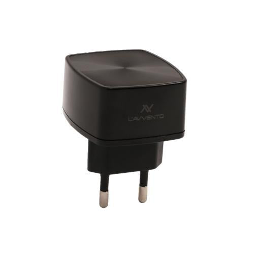 L'avvento MP106 Wall Charger Dual USB output 3.1A Euro Plug - Black