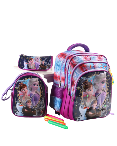 School bag 3M,3D, size 16,Lighting Bag ,A set of 3 pieces, a lunch bag and a pencil case