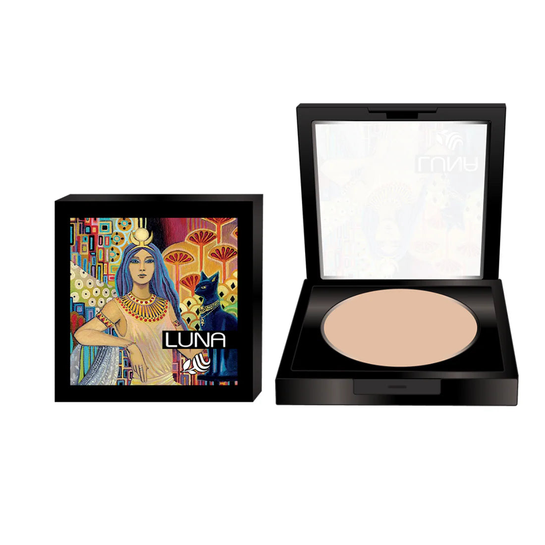 بودرة لونا 3D رطب وجاف تمنحك تغطية مثالية قابلة للتعديل، بتركيبة خفيفة وطبيعية تدوم طويلًاcoverage with a lightweight, natural formula that lasts all day.