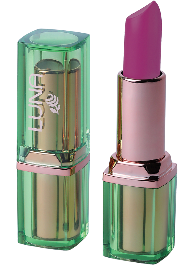 اختاري أحمر شفاه لونا مات مكياج لإطلالة أنيقة بلون غني يدوم 12 ساعة مع ترطيب مثالي من فيتاميني AوE rich color with Vitamin A,E,and natural Jojoba Oil hydration.