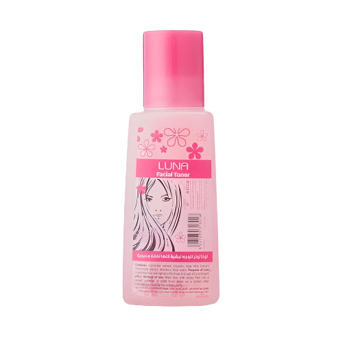 تونر للوجه بماء الورد من لونا ينظف وينعش البشرة بلطف، Luna Rose Water Toner refreshes and purifies the skin for a soft and glowing complexion.