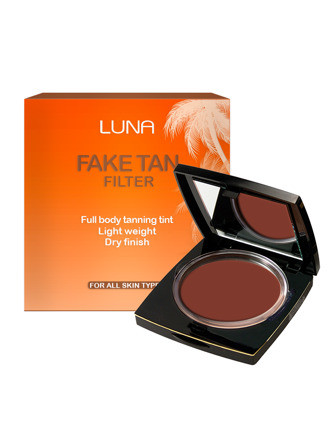 احصلي على لون بشرة برونزي وحماية مثالية مع فلتر لونا للتسمير الوهمي بعامل حماية SPF50Luna Self Tanning Filter SPF50 for a flawless, dry, bronzed finish.