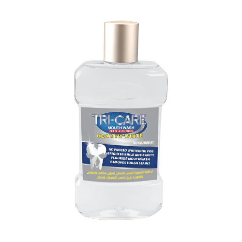 لونا تري كير هيلثي وايت غسول فم بنكهة النعناع لتبييض متقدم وحماية الأسنان من التسوس، يوفر Fresh & Healthy Mouth Mint Flavor Mouthwash طوال اليوم