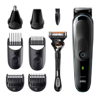 Braun All-in-One Hair Clipper for Men - Black/Blue MGK5360