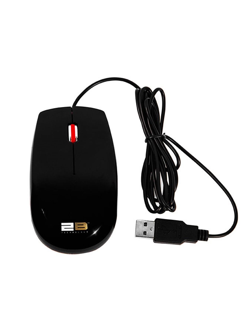 2B (MO16R) Optical Wired Mouse - Red*Black