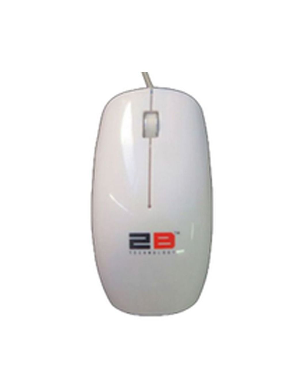 2B (MO17W) Optical Wired Mouse Piano Finishing - White