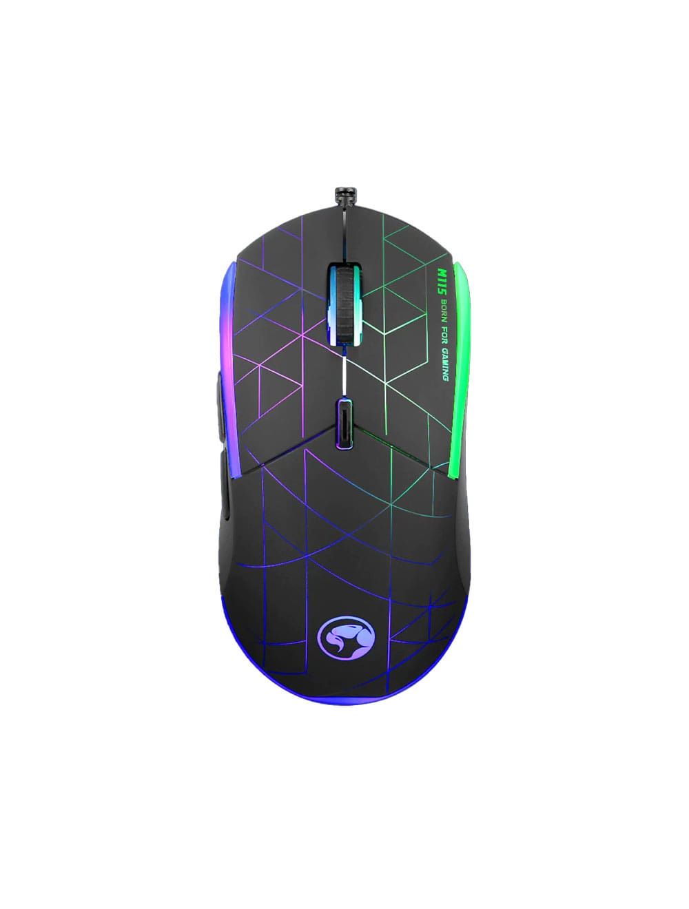 Marvo M115 4000 DPI Optical Gaming Mouse - Black