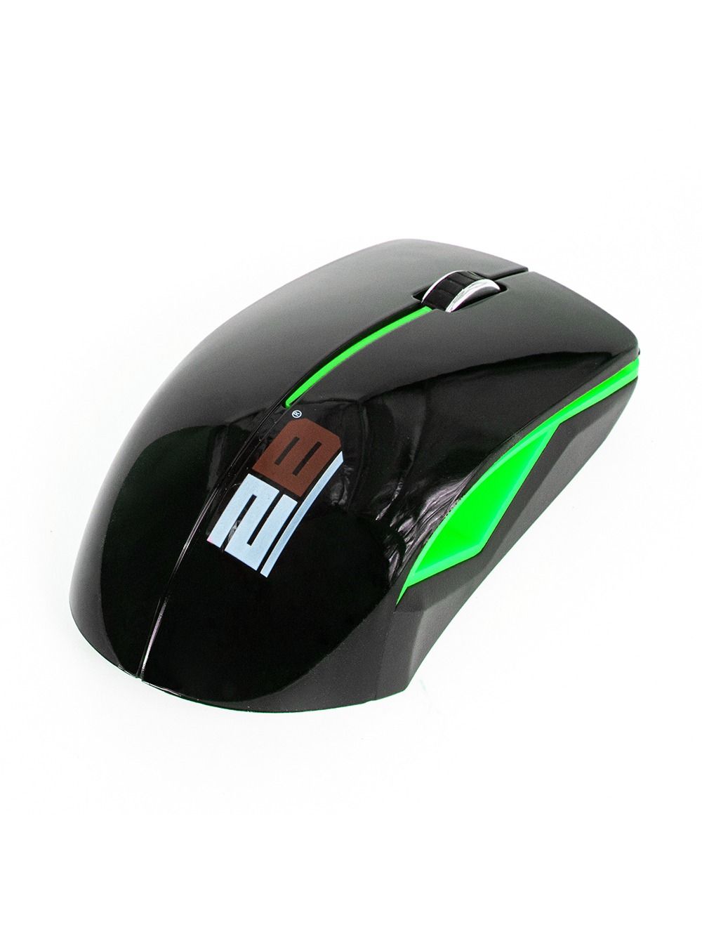 2B (MO33N) 2.4G Wireless Mouse - Green-Black