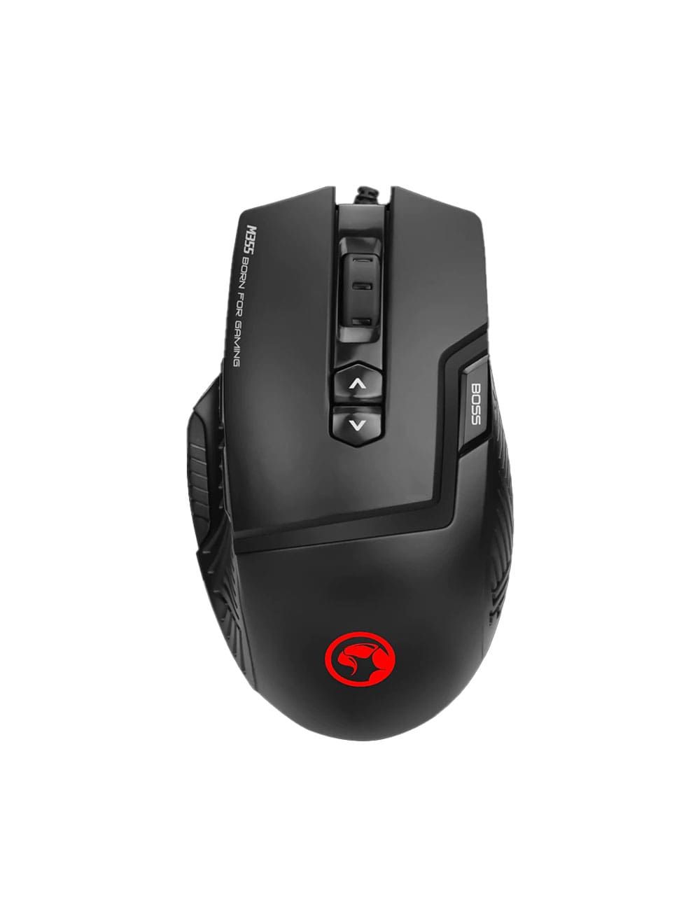 Marvo Gaming Mouse M355 with Thumb Rest 7200 DPI Optical Sensor 7 Color Backlight - Black