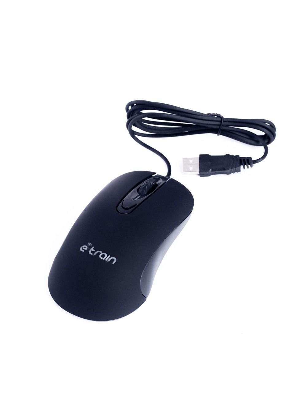 E-train (MO662) Wired Mouse 1000-1600 DPI with Switchable Button - Black