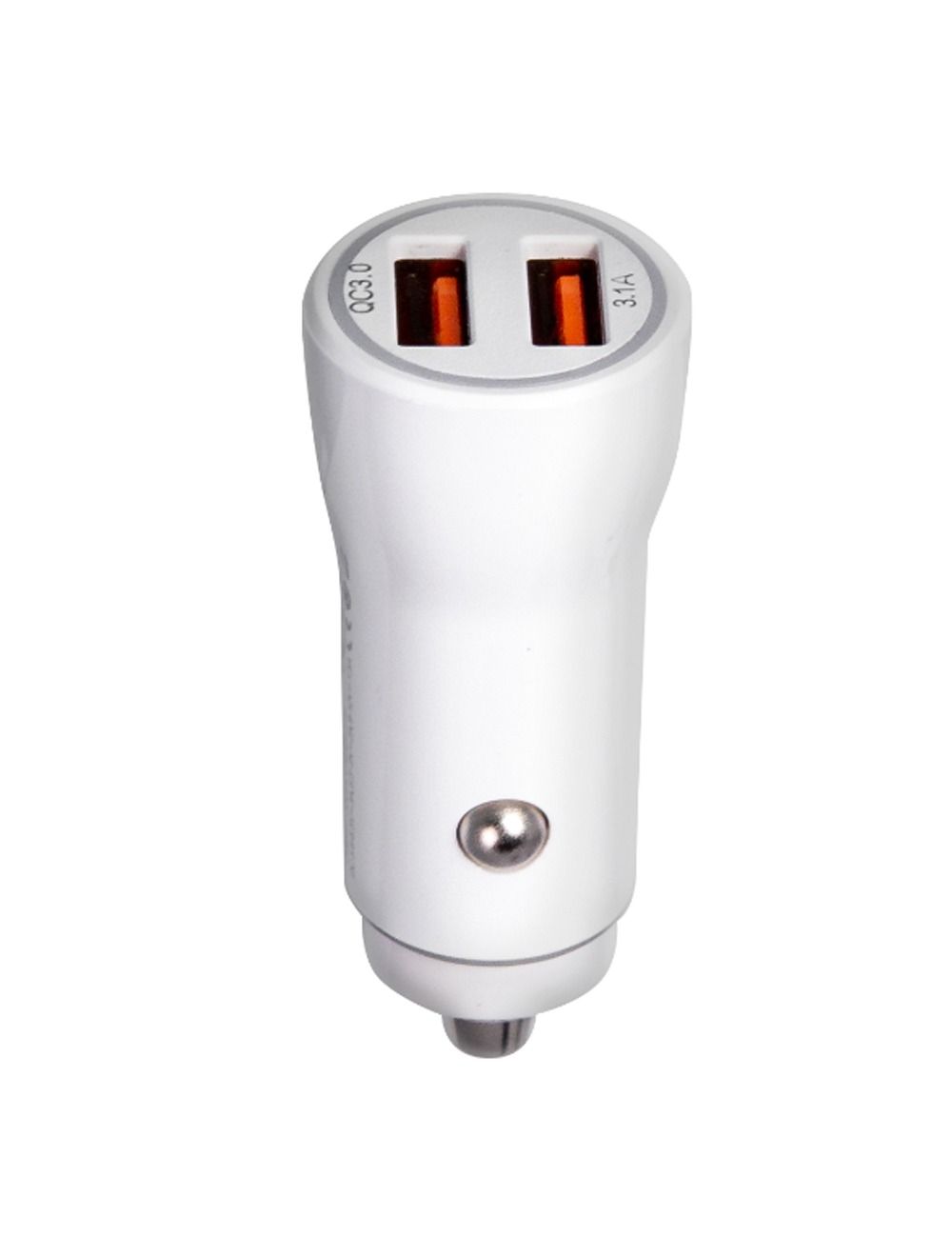 L'AVVENTO (MP319) Ultra-Fast QC3, Car Charger Dual USB -18W - White