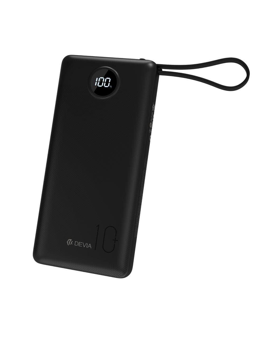 Devia EP113 Power Bank 10000 mAh 22.5W Built-in 4 Cables Extreme Speed Series Full Compatible - Black