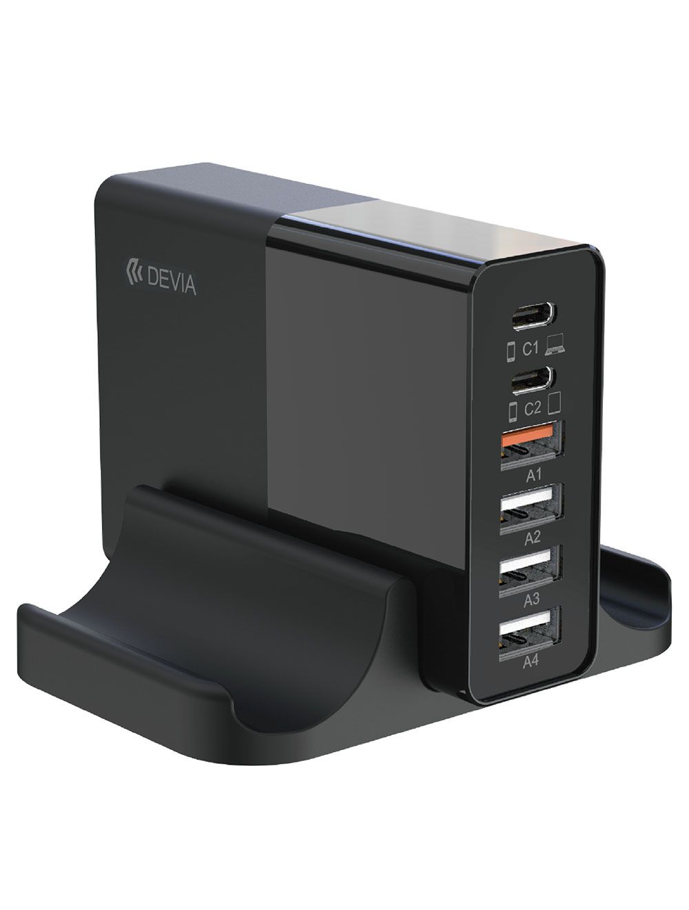 Devia Extreme Speed Series 80W Multi-port Desktop Charger EU - Black