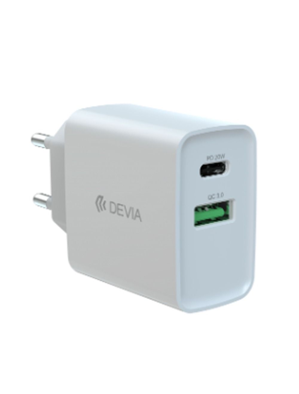 Devia EA279 Smart Series PD&QC Quick Charger (EU,20W) - White