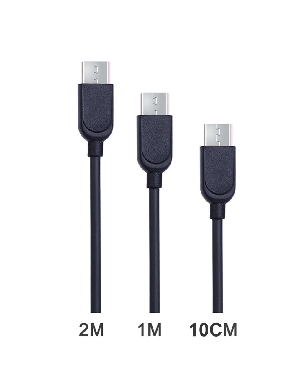 لافينتو MP027 كابل micro usb أسود بطول 1م-2م-10سم لنقل البيانات والشحن السريع، جودة عالية وضمان سنتين. L’avvento MP027 Micro USB Cable.
