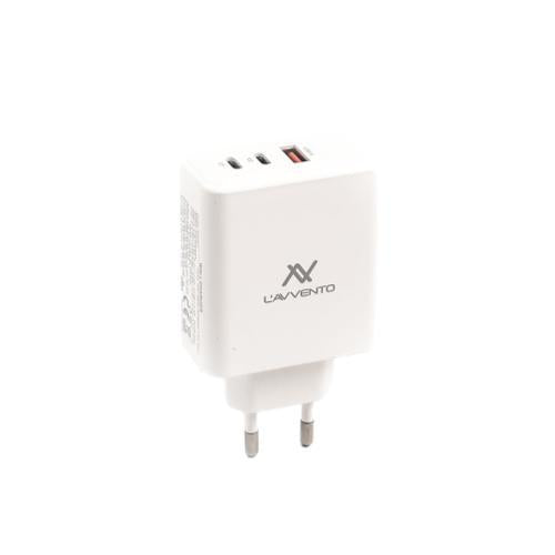 L'AVVENTO (MP367) Fast Charger 65W Dual PD / QC3 - White