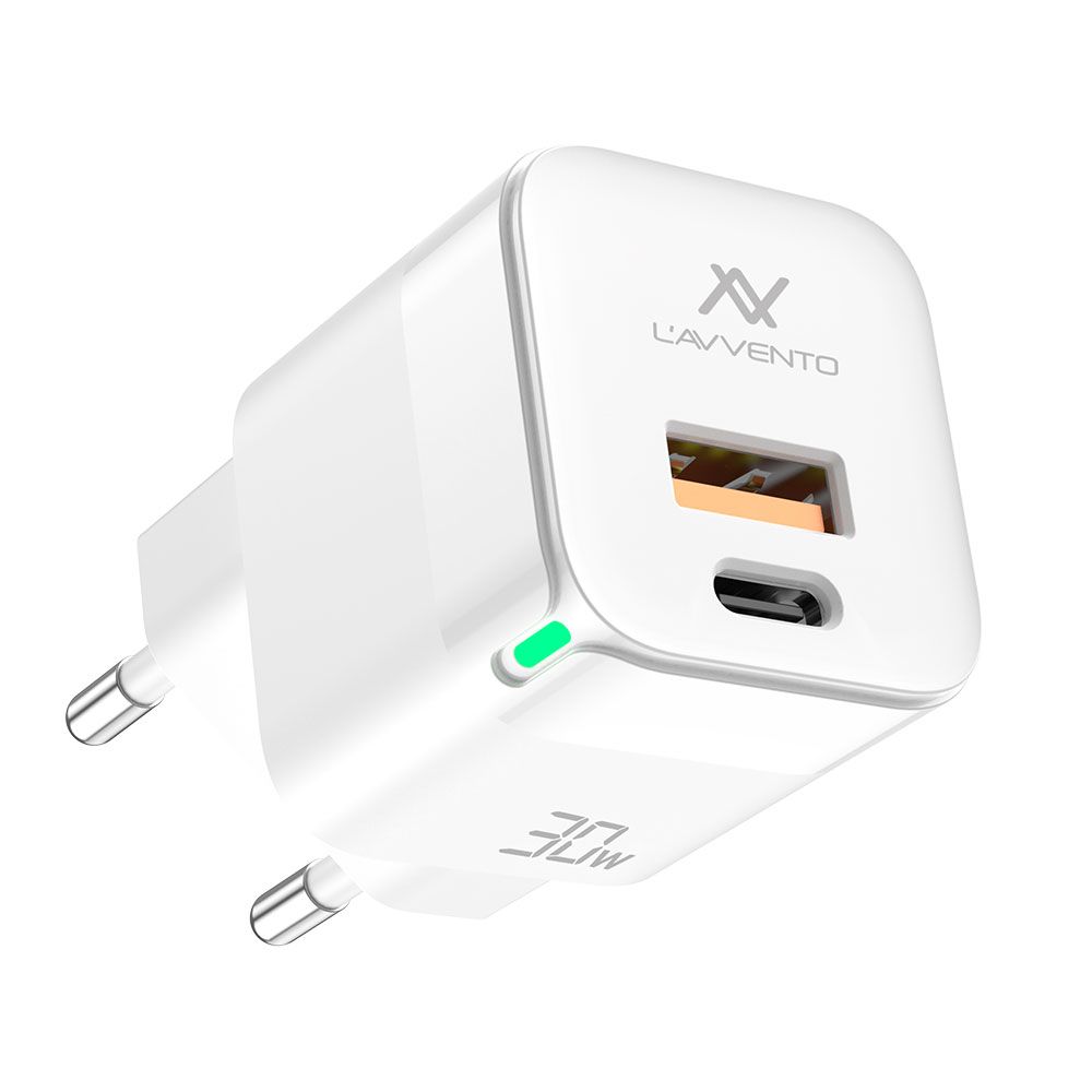 L'AVVENTO MP377 Charger White ليفينتو شاحن حائط ابيض 